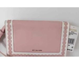 Light pink cross body purse